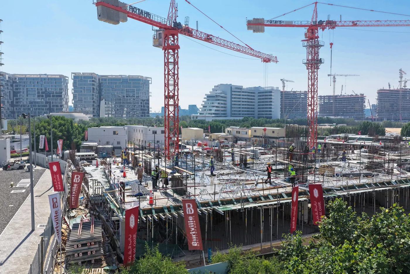 Burtplace tower structure under construction